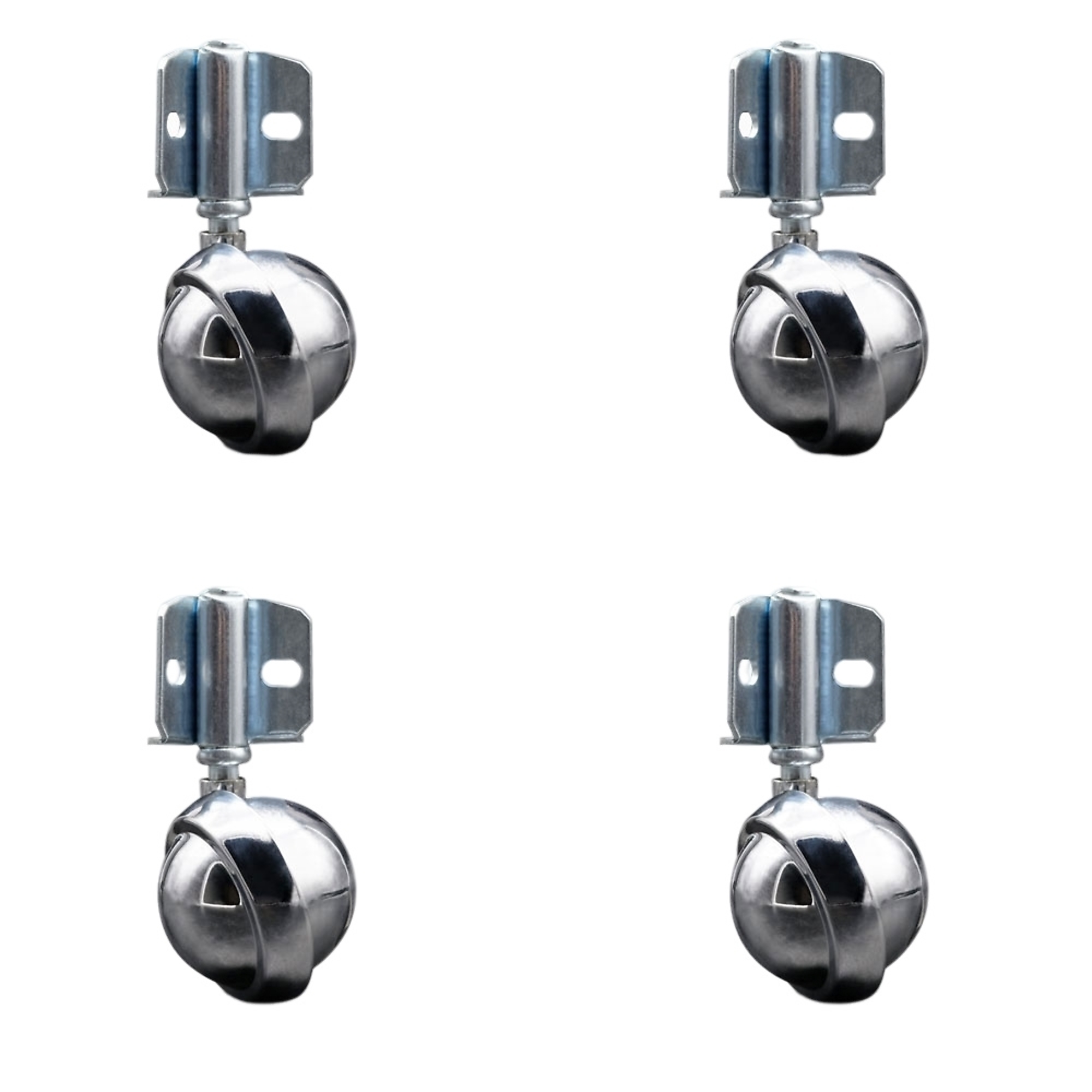 Service Caster, 2 1/2in. Stem Casters, Wheel Diameter 2.5 in, Caster Type Swivel, Package (qty.) 4, Model# SCC-GR01S25-DCS-BC-71678-4-CB90-4